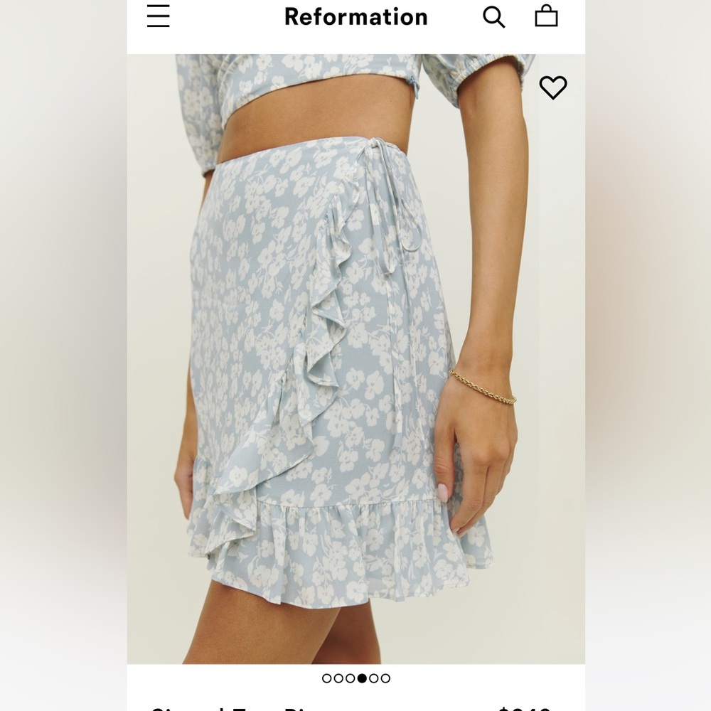 NWT Reformation SOFIE SINEAD FLORAL 2 PIECE SET Size 4 - Picture 4 of 11